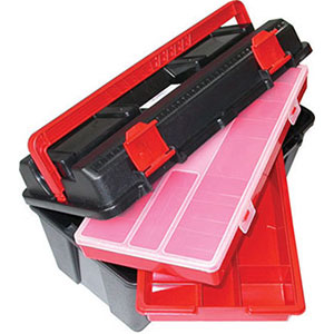 CASSETTE PORTAUTENSILI IN POLIPROPILENE Con due chiusure. tool-boxes in polypropylene 2085GD