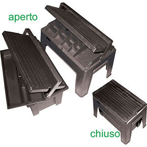 CASSETTE PORTAUTENSILI IN POLIPROPILENE A SGABELLO  tool-boxes in polypropylene with stool 2087P
