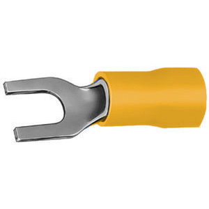 TERMINALI PREISOLATI GIALLO<br>per cavi da mmq 4-6 insulated terminals 208F