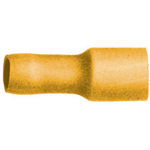 TERMINALI PREISOLATI GIALLO<br>per cavi da mmq  4-6 insulated terminals 208M 1