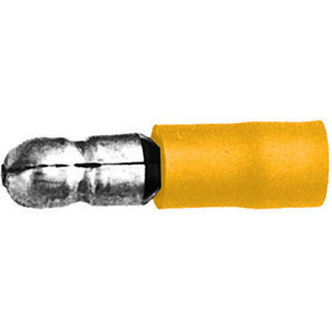 TERMINALI PREISOLATI GIALLO<br>per cavi da mmq 4-6 insulated terminals 208P 1
