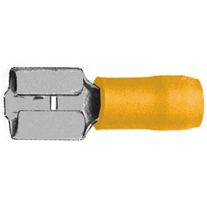TERMINALI PREISOLATI GIALLO<br>per cavi da mmq 4-6 insulated terminals 208S