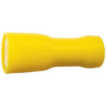 TERMINALI PREISOLATI GIALLO<br>per cavi da mmq 4-6 insulated terminals 208SE 6.6