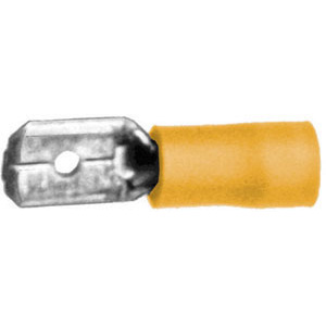 TERMINALI PREISOLATI GIALLO<br>per cavi da mmq 4-6 insulated terminals 208V