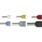 TERMINALI A BUSSOLA Confezioni indivisibili di terminali da mm² 0,75 a 4: 100 pezzi.<br>Confezioni indivisibili di terminali da mm² 6: 50 pezzi. terminals 208 20 0.75