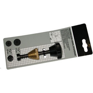 APPARECCHI PER RUBINETTI Per fresare la sede di rubinetti con filettatura interna.<br>Con 2 frese da poll. 3/8", 1/2" e due guarnizioni. taps seat reamers 2098