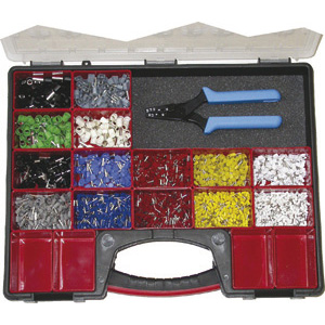 TERMINALI ISOLATI IN ASSORTIMENTO In valigetta robusta e pratica con vaschette asportabili. insulated terminals sets 209R