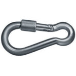 MOSCHETTONI IN ACCIAIO CON FERMO  steel carbine-hooks 2123 100