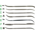 LIME CURVATE PER METALLI  riffler files 2334F