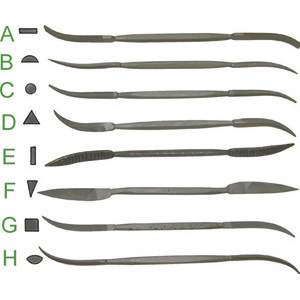 RASPE CURVATE PER LEGNO  wood riffler raspes 2441