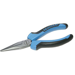 PINZE CON BECCHI MEZZOTONDI LUNGHI Testa cromata e impugnature isolate, in materiale bicomponente. long chain nose pliers 248G