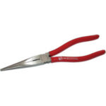 PINZE CON TRONCHESE BECCHI MEZZOTONDI Testa pulita e impugnature plastificate. long chain nose pliers with nippers 250GD 160