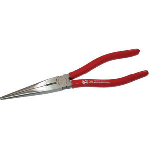 PINZE CON TRONCHESE BECCHI MEZZOTONDI Testa pulita e impugnature plastificate. long chain nose pliers with nippers 250GD