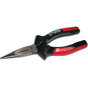PINZE CON TRONCHESE BECCHI MEZZOTONDI Testa pulita e impugnature isolate, in materiale bicomponente. long chain nose pliers with nippers 250GE