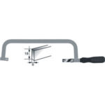 ARCHETTI PER SEGHE Tipo brevettato. Robusto e maneggevole. Con tensione regolabile sull'impugnatura, in materiale sintetico. Esecuzione verniciata. Archetti in acciaio trafilato. hack saws 2602