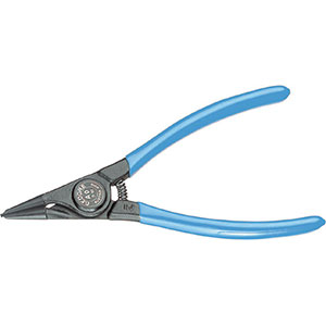 PINZE DIRITTE DIN 5254A PER ANELLI DI FERMO ESTERNI DIN 471 - DIN 983 Testa laccata nera e impugnature plastificate. pliers for outer circlips 276GA