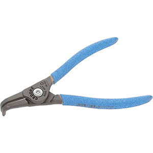 PINZE CURVE DIN 5254B PER ANELLI DI FERMO ESTERNI DIN 471 - DIN 983 Con molla di apertura INTERNA, punte curve a 90°. pliers for outer circlips 277GB