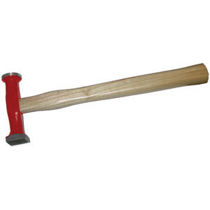 MARTELLI PER CARROZZIERI Con 1 testa tonda piana liscia Ø mm 30 e 1 testa quadra piana zigrinata mm 25. Peso g 380. panel beating hammers 2808A