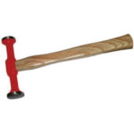 MARTELLI PER CARROZZIERI Con 1 testa tonda piana liscia Ø mm 40 e 1 testa tonda bombata liscia Ø mm 32. Peso g 550. panel beating hammers 2809B