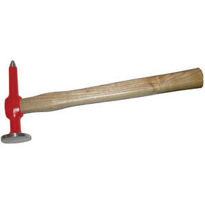 MARTELLI PER CARROZZIERI Con 1 testa tonda bombata liscia Ø mm 40 e 1 testa a punta. Peso g 400. panel beating hammers 2810A