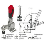 ELEMENTI DI FISSAGGIO RAPIDO IN ACCIAIO INOSSIDABILE Tipo verticale, base piana. INOX clamping devices 2834GA