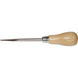 PUNTERUOLI Tipo rinforzato - Lama quadrata passante.<br>Manico legno laccato. Lama mm 100x6. marking tools 2997G