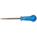 PUNTERUOLI Lama tonda.<br>Manico in plastica. Lama mm 100x6. marking tools 2998G