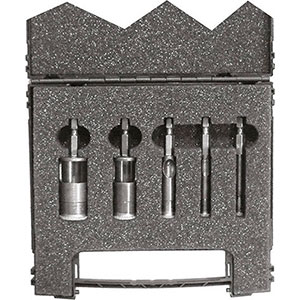 SEGHE A TAZZA IN ASSORTIMENTO Numero seghe a tazza: 5<br>Misure seghe a tazza Art. 3078 GST: mm 4,8-6,4-9,5-15,9-19,1<br>In valigetta plastica. hole cutter sets 3078GZP