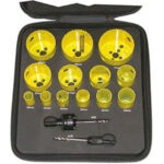 SEGHE A TAZZA IN ASSORTIMENTO Numero seghe a tazza: 13<br>Misure seghe a tazza Art. 3078 GSB: mm 20-22-25-29-32-35-38-44-51-57-64-68-76<br>Attacchi Art. 3078 GTB: Gr. 2 pz. 1<br>Attacchi Art. 3078 GTB: Gr. 3 pz. 1<br>Custodia in EVA. hole cutter sets 3078GZ 55