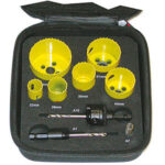 SEGHE A TAZZA IN ASSORTIMENTO Numero seghe a tazza: 6<br>Misure seghe a tazza Art. 3078 GSC: mm 22-29-35-44-51-64<br>Attacchi Art. 3078 GTC: Gr. 2 pz. 1<br>Attacchi Art. 3078 GTC: Gr. 3 pz. 1<br>Custodia in EVA. hole cutter sets 3078GZ 60