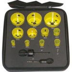 SEGHE A TAZZA IN ASSORTIMENTO Numero seghe a tazza: 11<br>Misure seghe a tazza Art. 3078 GSC: mm 16-20-22-25-29-35-44-51-64-68-76<br>Attacchi Art. 3078 GTC: Gr. 2 pz. 1<br>Attacchi Art. 3078 GTC: Gr. 4 pz. 1<br>Custodia in EVA. hole cutter sets 3078GZ 63