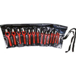 FUSTELLE IN SERIE Composizione:<br>14 fustelle a cavallotto da mm 3-4-5-6-7-8-9-10-12-14-15-16-18-20.<br>In borsa arrotolabile. punching tools sets 3081H