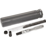 FUSTELLE IN SERIE Serie di 9 fustelle da mm 2-3-4-5-6-7-8-9-10<br>L’assortimento con impugnatura, in vaschetta. punching tools sets 3089G