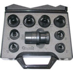 FUSTELLE IN SERIE Serie di 20 fustelle da mm 3-4-6-8-10-12-14-16-18-20-22-24-26-28-30-32-34-36-38-40<br>L’assortimento in cassetta con impugnatura. punching tools sets 3090GC