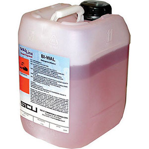 PRODOTTI DETERGENTI BI-WAL<br>Detergente bifasico per la rimozione rapida ed energica dello sporco tenace e dello smog che si deposita sulle superfici in genere. Non corrode i metalli e la quasi totalità delle materie plastiche utilizzate in campo automobilistico. Utilizzato per veicoli industriali, macchine movimento terra, teloni, vani motore, particolari intrisi di unto, pavimenti d'officina, superfici dure in plastica anche ruvida. cleansing products 3101L