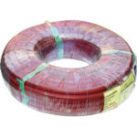 TUBI PER SALDATURA Tipo mono-tubo, per acetilene. Colore rosso. Adatto per guarniture e componenti Orig. Ewo e altre produzioni.<br>In rotoli da m 40 c.ca. indivisibili. welding hoses 3186A 6