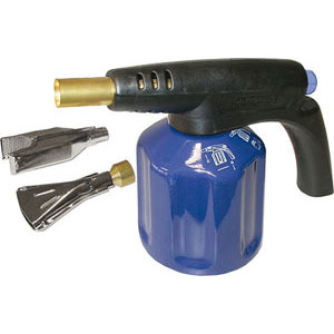 SALDATORI A CARTUCCIA Con bruciatori supplementari a forcella e piatto.<br>Senza accensione piezoelettrica.<br>Fornito senza cartuccia. cartridge solderers 3250CA