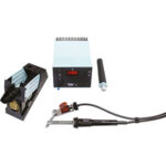 STAZIONI DISSALDANTI DIGITALI Dimensioni trasformatore c.ca mm 180x115x101h. digital desoldering stations 3268RT