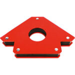 SQUADRE MAGNETICHE Posizionandoli su diversi lati permettono angolature di 45° - 90° - 135°.<br>Senza interruttore di distacco magnete e foro centrale (esclusa lunghezza 80) per un distacco più facile.<br> magnetic squares 3295G 80