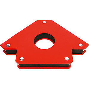 SQUADRE MAGNETICHE Posizionandoli su diversi lati permettono angolature di 45° - 90° - 135°.<br>Senza interruttore di distacco magnete e foro centrale (esclusa lunghezza 80) per un distacco più facile.<br> magnetic squares 3295G