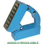 SQUADRE MAGNETICHE Bracci inclinabili da 45° a 90° con riferimenti a 60° e 75°.<br>Forza magnetica max 250 N. Dimensioni mm 115x115x35. Peso Kg 1,5. magnetic squares 3295L