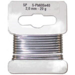 SALDATURA A STAGNO E A PIOMBO Lega 40% di stagno. Rocchetti di 1 m c.ca. soldering wire 3361GA