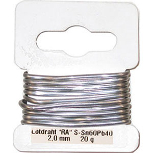 SALDATURA A STAGNO E A PIOMBO Lega 60% di stagno. Rocchetti di 1 m c.ca. soldering wire 3361GB