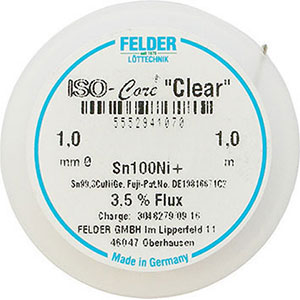 SALDATURA A STAGNO E A PIOMBO Rocchetti di 1 m c.ca. soldering wire 3361GBE