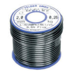 SALDATURA A STAGNO E A PIOMBO Lega 60% di stagno. In confezioni indivisibili da 1 kg (corrispondenti a 4 matasse da kg 0,250). soldering wire 3361GL