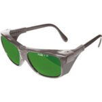 OCCHIALI DI PROTEZIONE Con lenti verdi DIN 5 in vetro. protection glasses 3396B