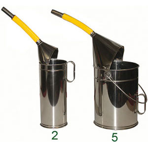 CONTENITORI INOX PER MISURE E TRAVASI DI LIQUIDI inox measuring buckets 3405R