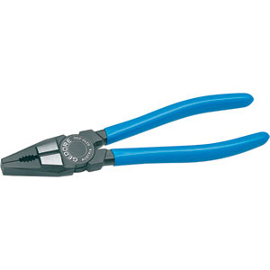 PINZE UNIVERSALI Testa laccata nera.<br>Impugnature plastificate. combination pliers 341G