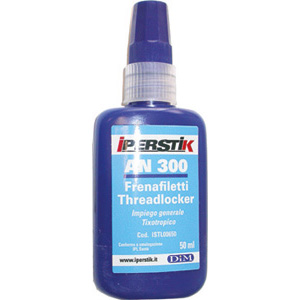ADESIVI, SIGILLANTI E COLLANTI Tipo a "FRENO MEDIO" per lo smontaggio dei pezzi assemblati, con utensili convenzionali. Resistente ai comuni olii lubrificanti e solventi non troppo aggressivi. Per filetti con Ø massimo M 36. In flaconi da 50 ml. Colore blu. adhesives, sealants and glues 3429 2