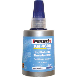 ADESIVI, SIGILLANTI E COLLANTI Tipo a "RESISTENZA ALTA" per rendere stagni tutti i tipi di filetti a tenuta di acqua, olii, aria, gas ecc. Per filetti con Ø massimo fino a 2". In flaconi da 75 ml. Colore giallo fluo. adhesives, sealants and glues 3429 8
